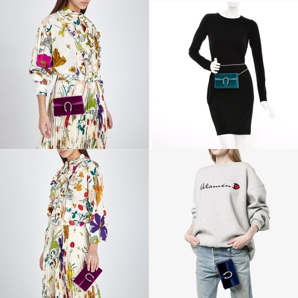 Gucci Dionysus Super Mini Fuschia Velvet Bag - Picture 8 of 8